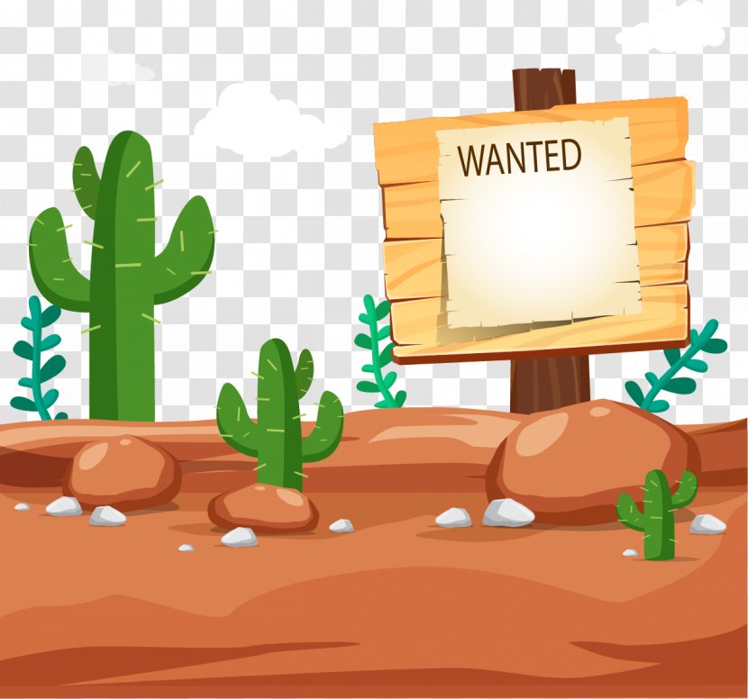 Wanted Poster - Grass - Wooden Signpost On The Arrest Warrant Transparent PNG