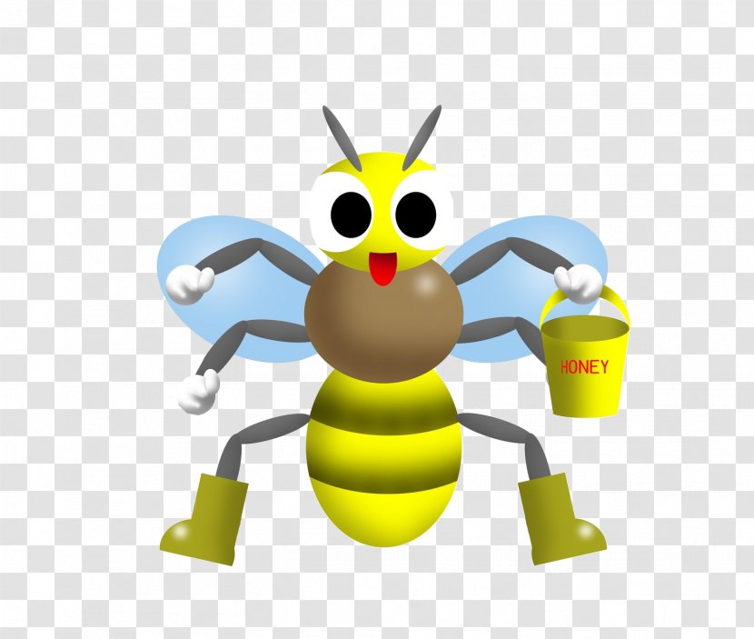 Honey Bee Insect Clip Art - Pest - Cartoon Transparent PNG