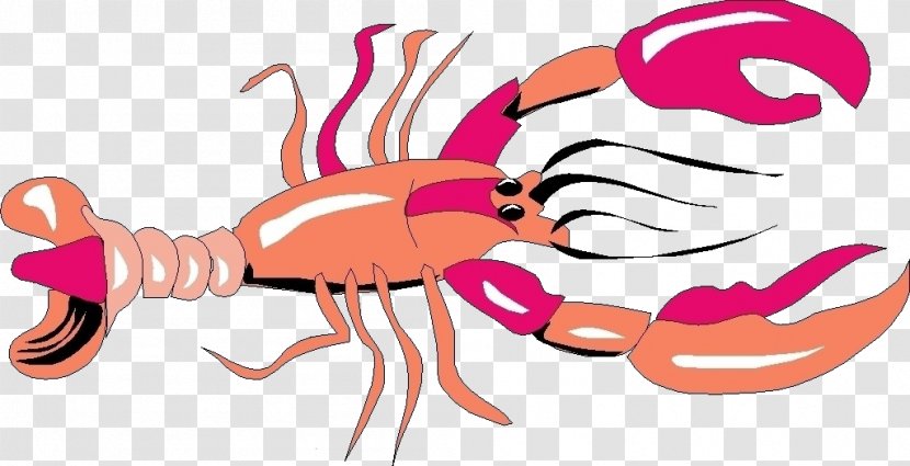 Red Lobster Seafood Cartoon Clip Art - Frame Transparent PNG