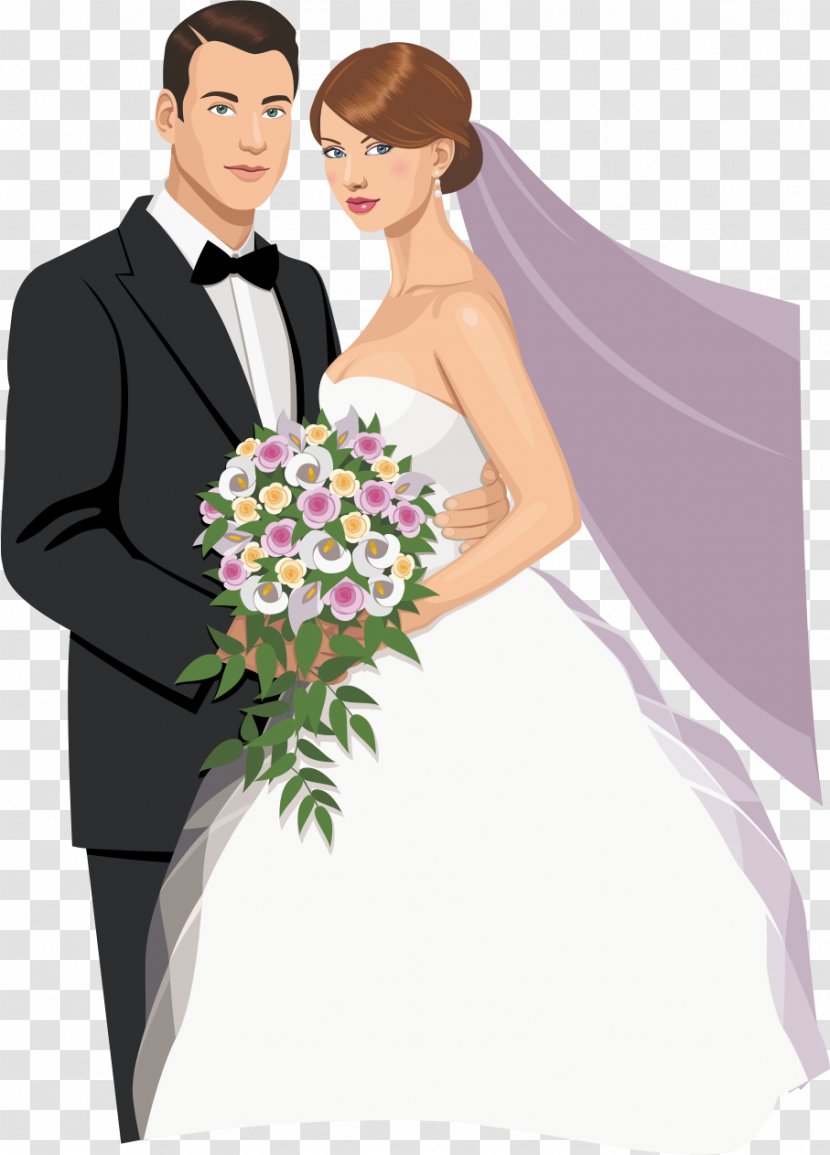 Wedding Invitation Bridegroom Marriage - Event - Comics Transparent PNG