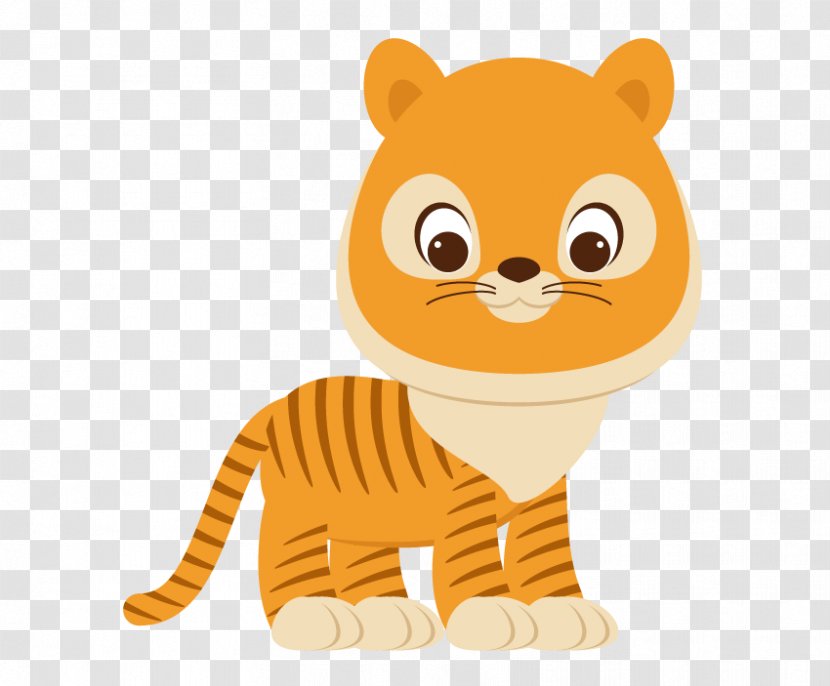 Tiger Cat Illustration Cartoon Vector Graphics - Big Cats - Confuse Pattern Transparent PNG