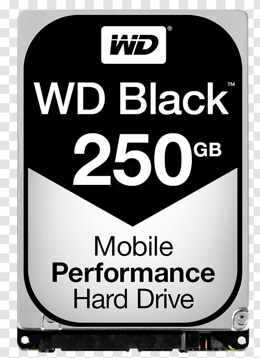 Laptop Serial ATA WD Black SATA HDD Hard Drives Western Digital - And White Transparent PNG