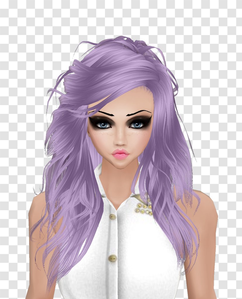 Black Hair Coloring Purple Brown Character - Animated Cartoon Transparent PNG