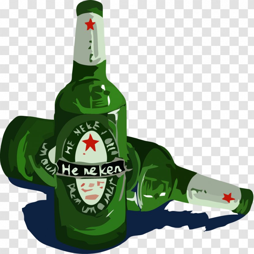 Beer Bottle Alcoholic Beverage - Two Bottles Transparent PNG