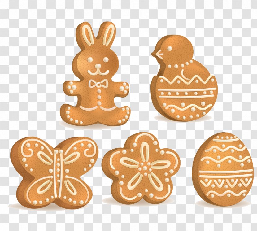 Easter Biscuit Icing Chocolate Chip Cookie Clip Art - Lebkuchen - Handmade Biscuits Transparent PNG