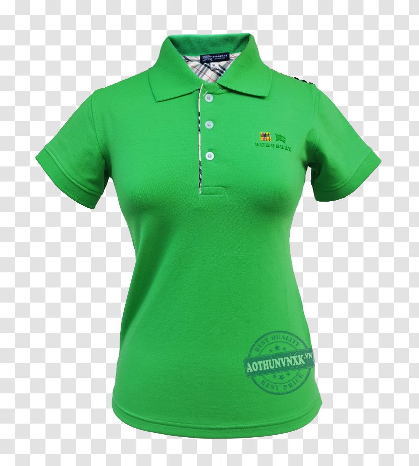 T-shirt Polo Shirt Nightshirt Sleeve - Green Transparent PNG