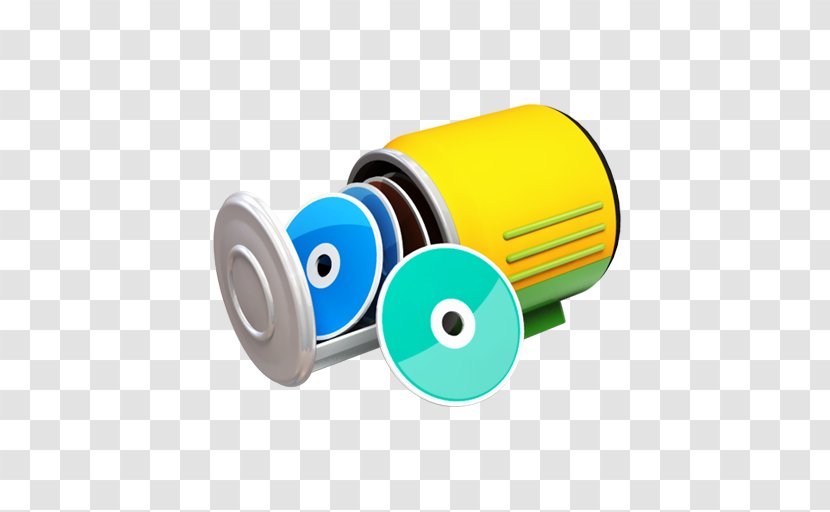 Compact Disc Icon - Cylinder - CD Transparent PNG