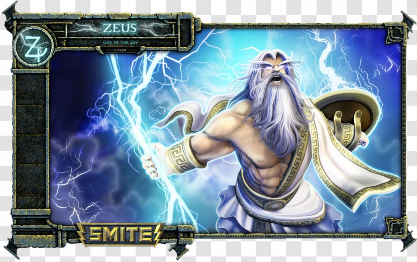 Smite Zeus King Of Gods YouTube Game - Advertising Transparent PNG