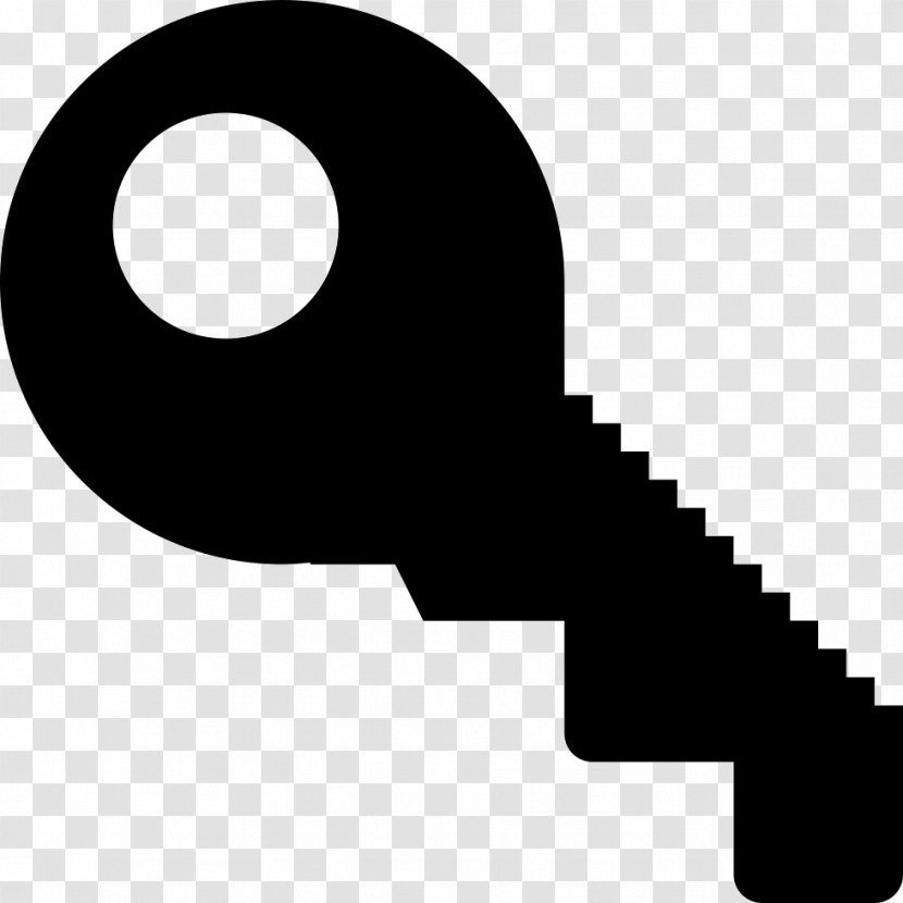 Key - Black And White - Public Icon Transparent PNG