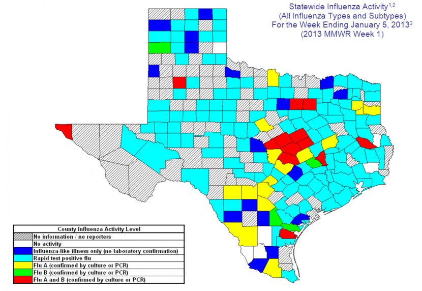 Texas Influenza Surveillance Flu Season Common Cold - Diagram - Images Transparent PNG