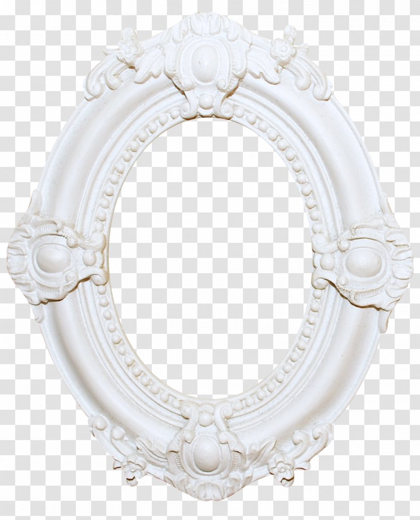 White Oval - Beautiful Frame Transparent PNG