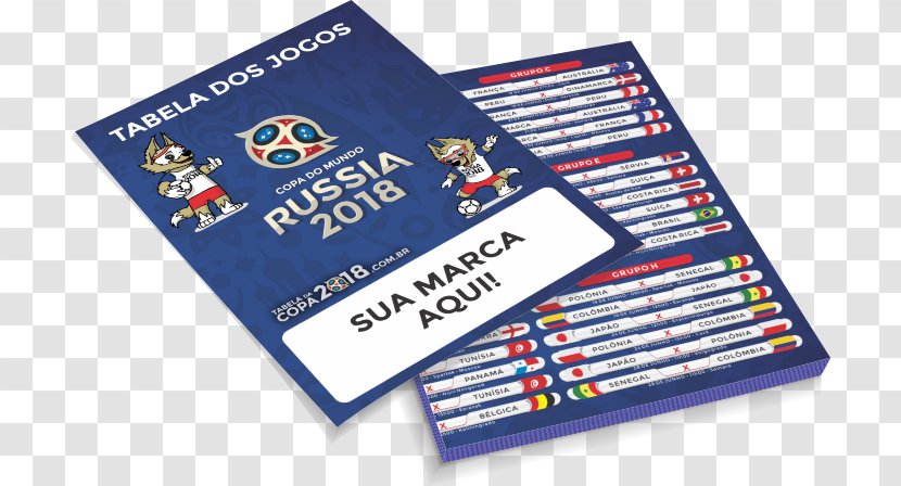 2018 FIFA World Cup Russia Paper Printing Flyer - Table - Copa Transparent PNG
