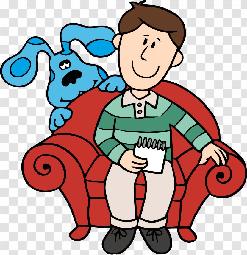 Draw Along With Blue Download Clip Art - Cartoon - Clues Transparent PNG
