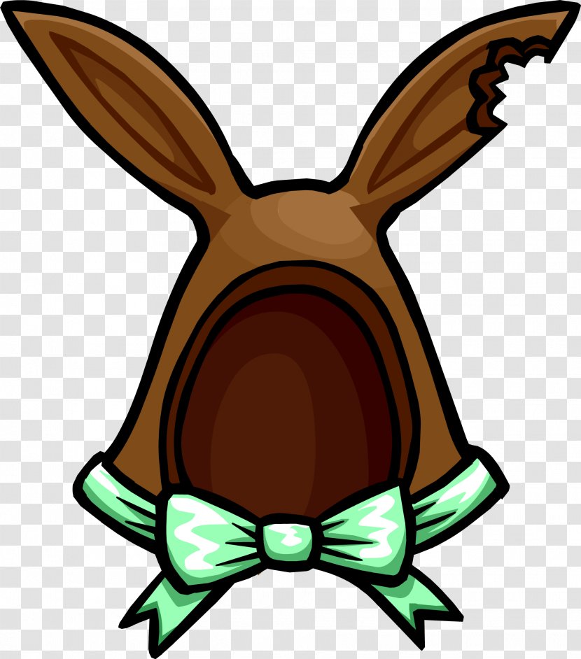 Club Penguin Island Easter Bunny Rabbit - Ear Transparent PNG