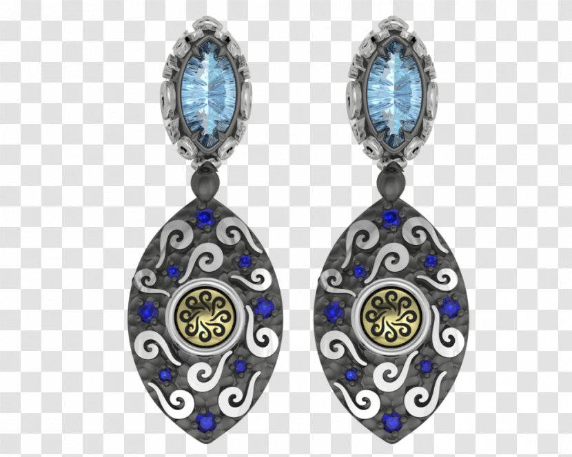 Sapphire Earring Cobalt Blue Body Jewellery Transparent PNG