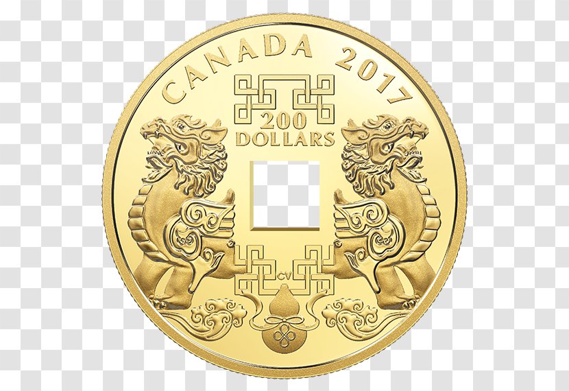 Canada Good Luck Charm Gold Coin Silver - Carat Transparent PNG
