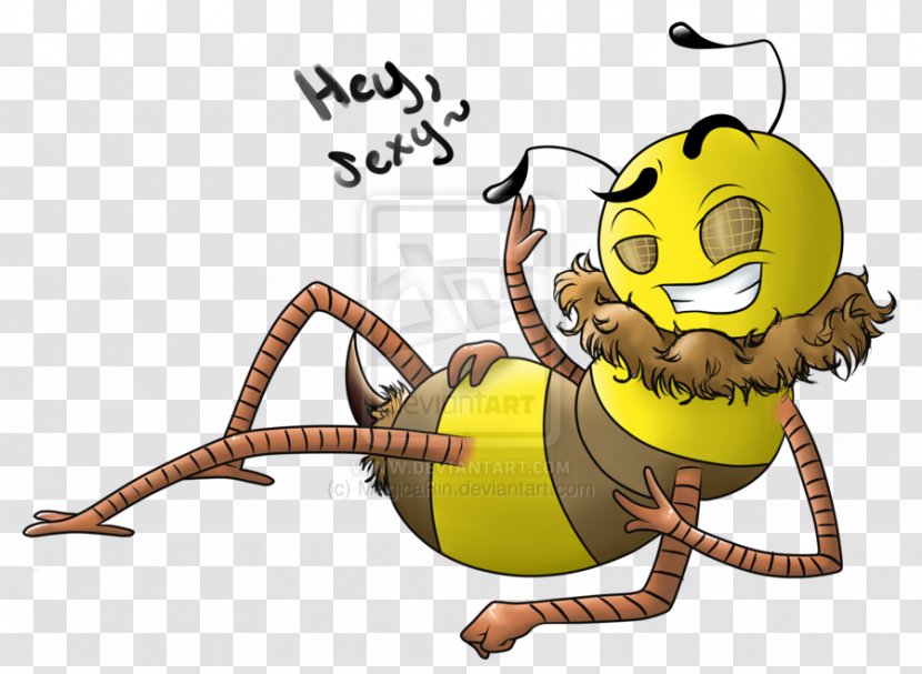 Honey Bee Insect Cartoon Pollinator Transparent PNG