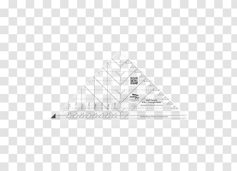 Triangle Area Point Pyramid - White - Ruler Transparent PNG