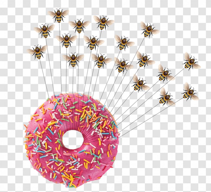 Donuts Beignet Frosting & Icing Gelatin Dessert Sprinkles - Royaltyfree - Creation Transparent PNG