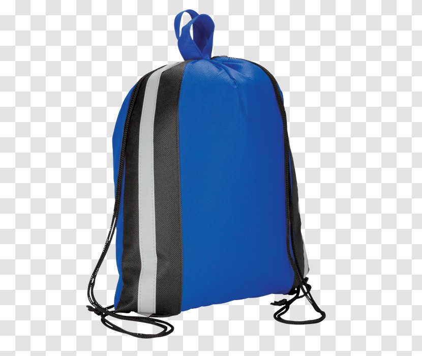 Bag Drawstring Backpack Shoe Woven Fabric - Electric Blue Transparent PNG