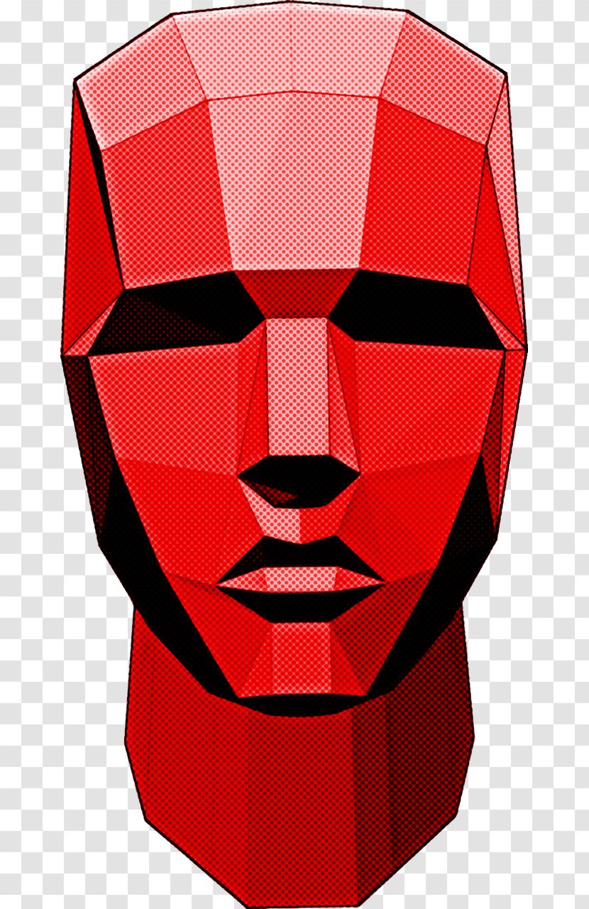 Red Head Symmetry Transparent PNG