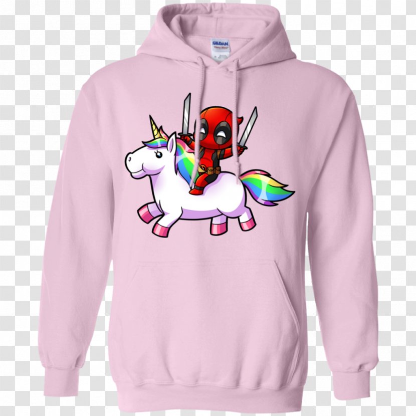 Hoodie T-shirt Bluza Sweater Clothing - Deadpool Unicorn Transparent PNG