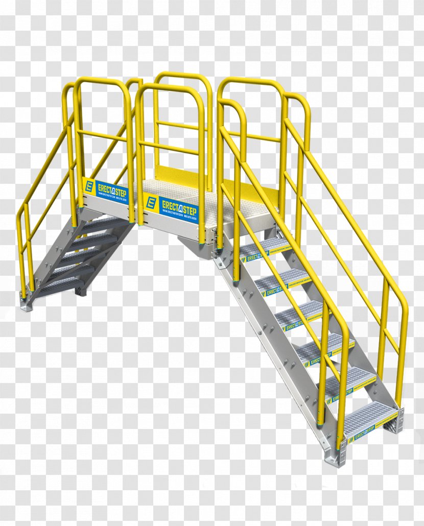 Stairs Scaffolding Ladder Prefabrication Building - Erectastep Transparent PNG