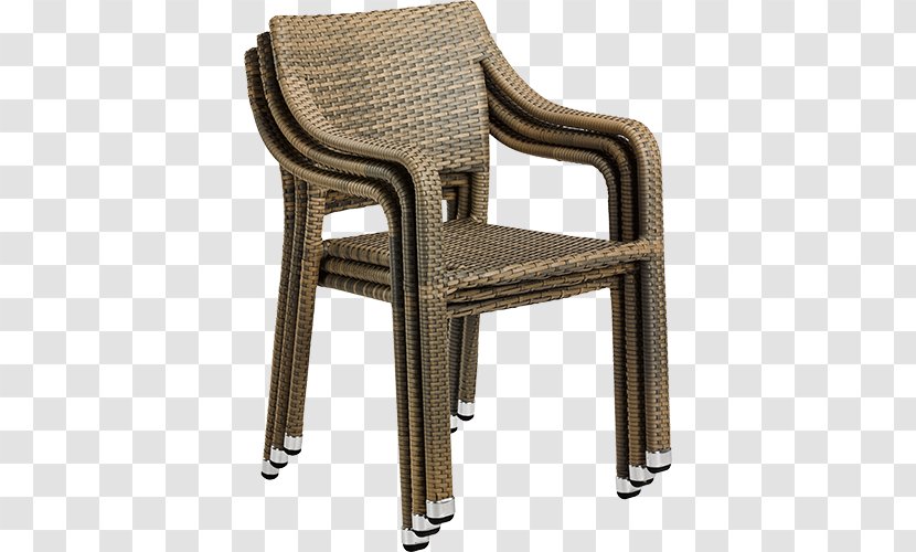 Chair Garden Furniture Wicker Armrest Transparent PNG