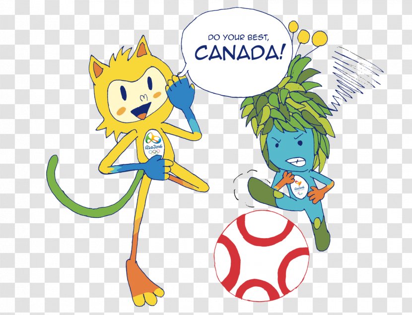 Vinicius And Tom Olympic Games 2016 Summer Olympics Mascot Paralympic - Cartoon - Frame Transparent PNG
