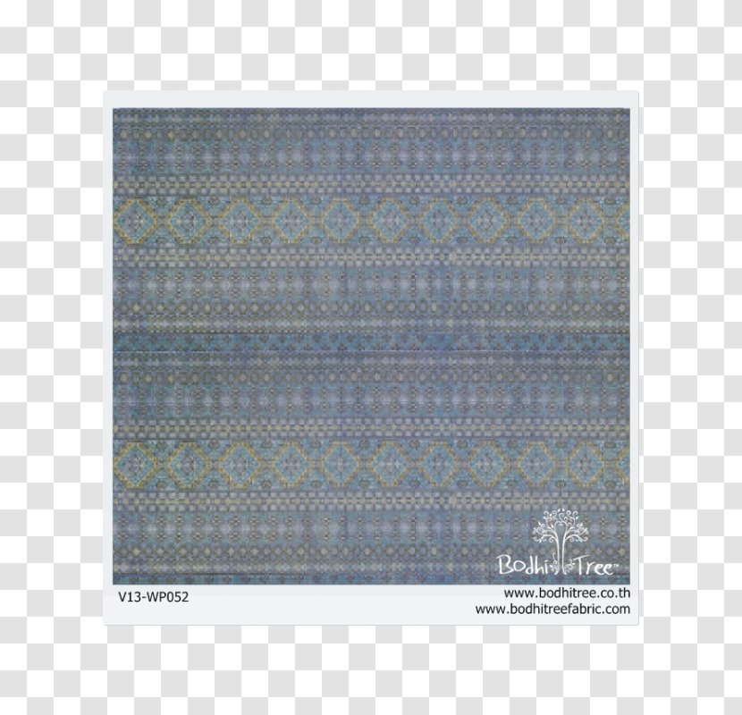Rectangle Place Mats Pattern - Blue - Thai Transparent PNG