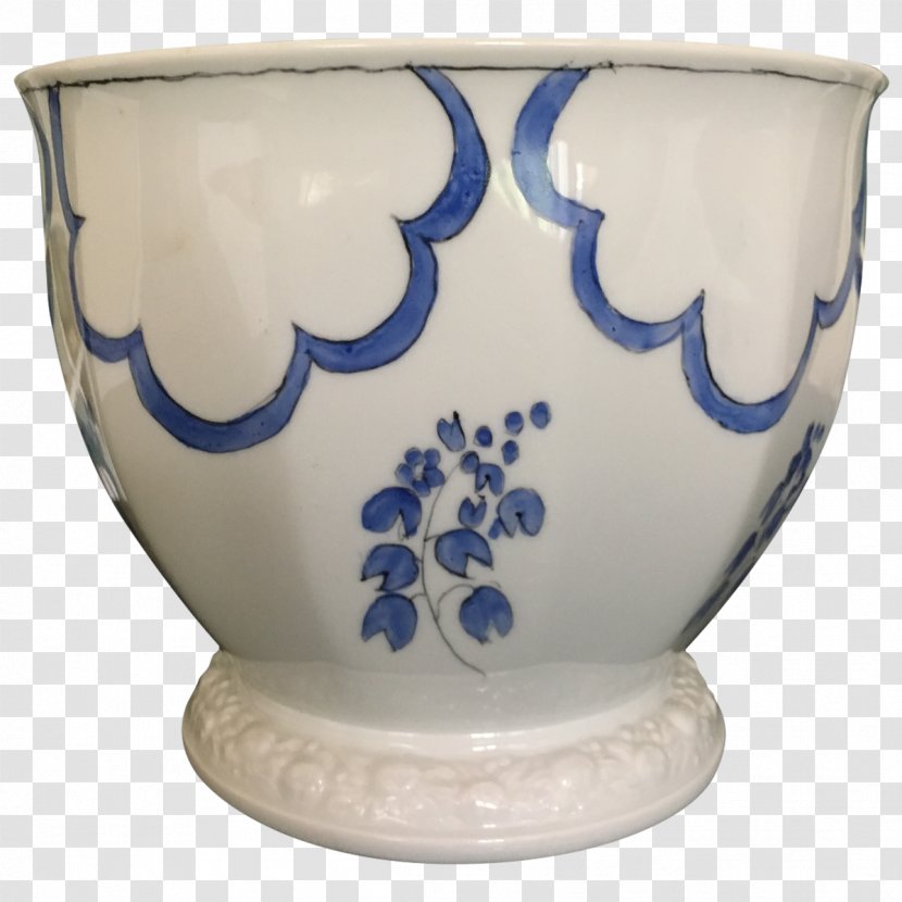 Vase Blue And White Pottery Ceramic Glass - Drinkware Transparent PNG