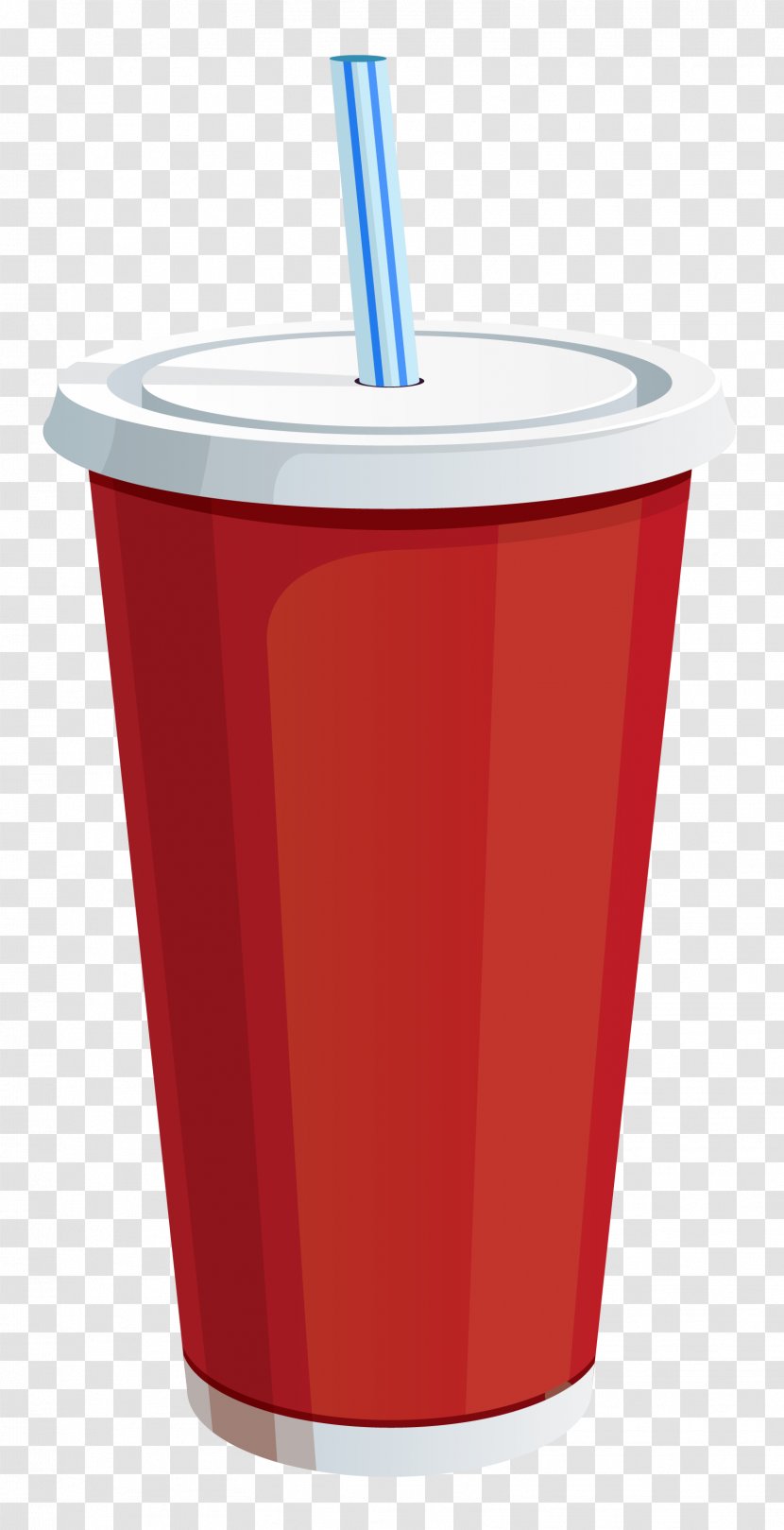 Soft Drink Cup Clip Art - Red Plastic Vector Clipart Image Transparent PNG