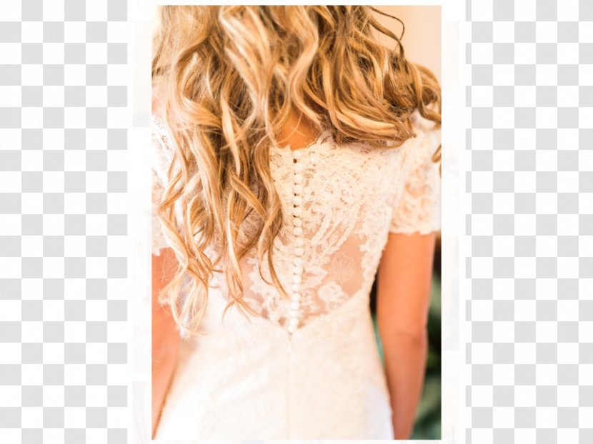 Wedding Dress Long Hair Brown - Heart Transparent PNG