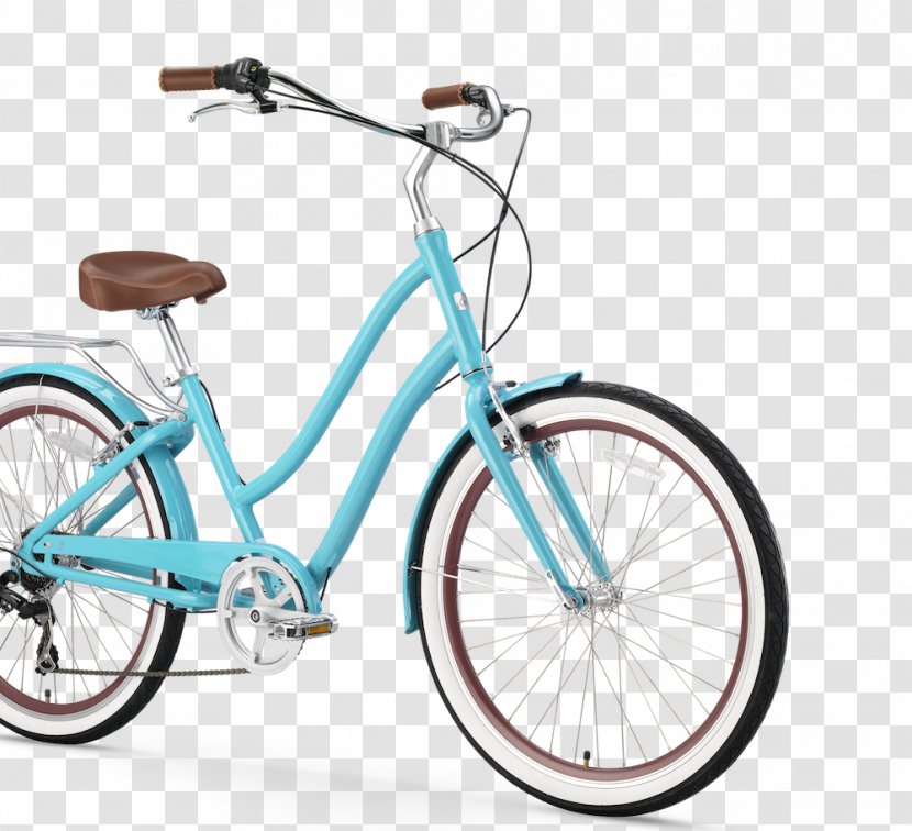 Hybrid Bicycle Cycling Cruiser Schwinn Company - Wheels - Ladies Bike Transparent PNG