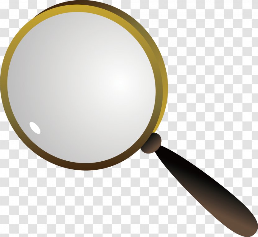Magnifying Glass Mirror Icon - Cartoon - Vector Element Transparent PNG