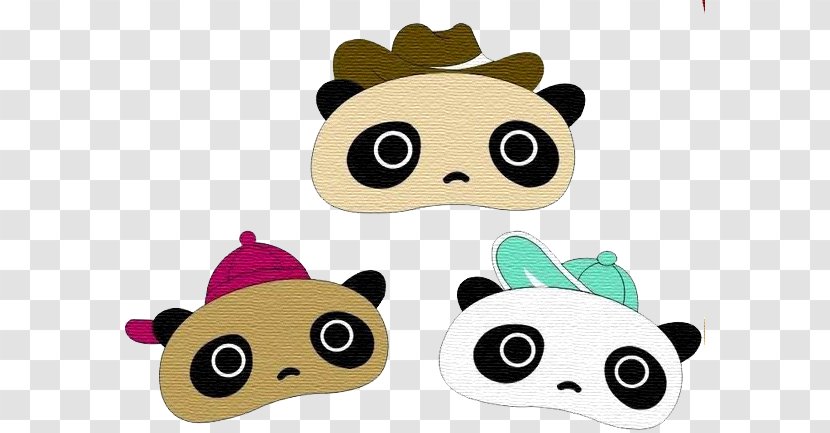 Giant Panda Cartoon Cuteness Clip Art - Headgear Transparent PNG