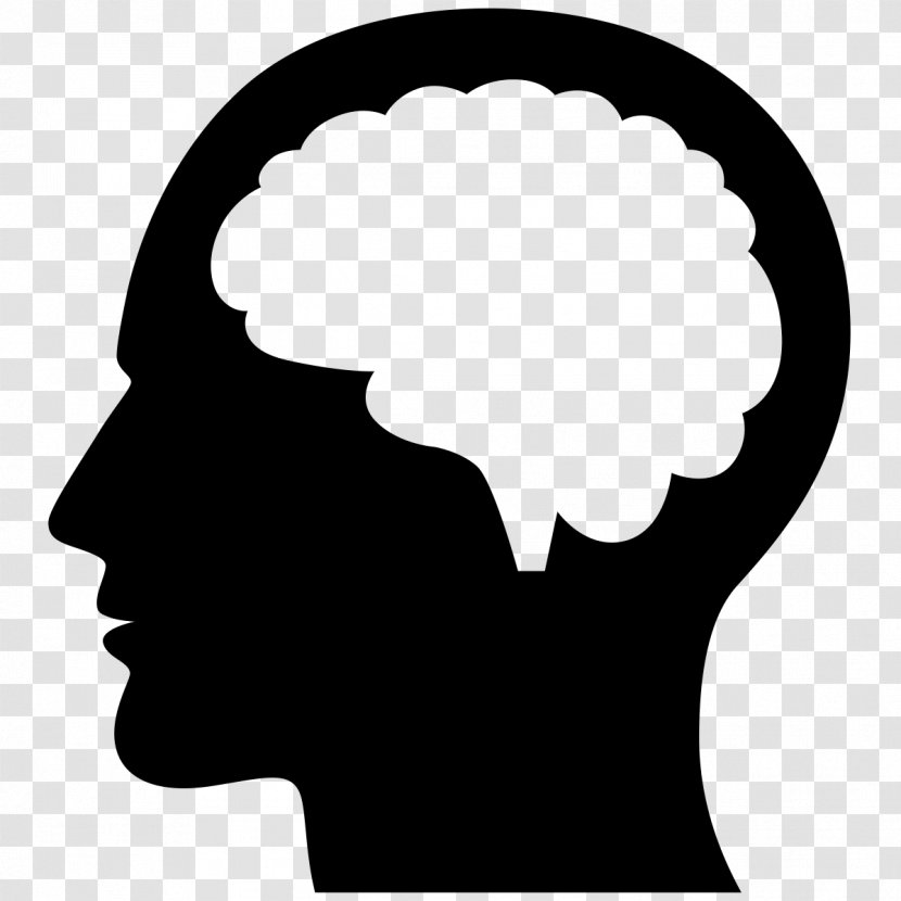 Human Brain Clip Art - Silhouette Transparent PNG