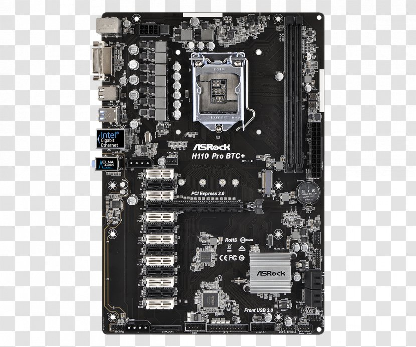 Motherboard LGA 1151 DDR4 SDRAM ATX CPU Socket - Electronics - Mining Transparent PNG
