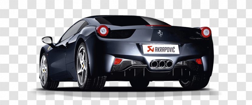 Ferrari 458 Exhaust System Sports Car - Model - Spyder Transparent PNG