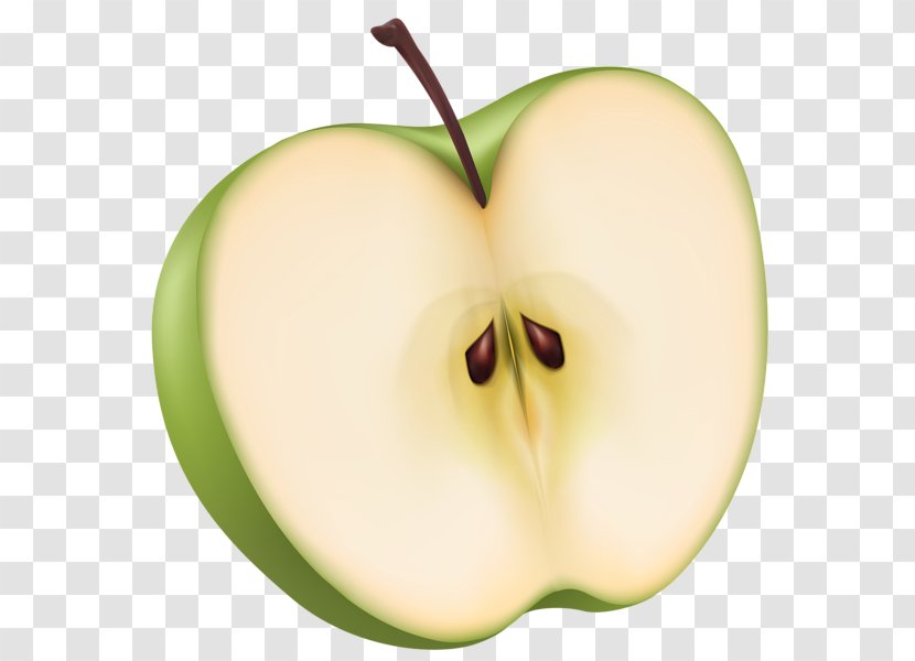 Desktop Wallpaper Clip Art - Apple Half Transparent PNG