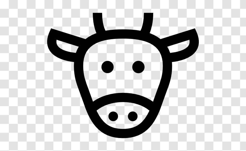 Cow Vector - Headgear - Line Art Transparent PNG