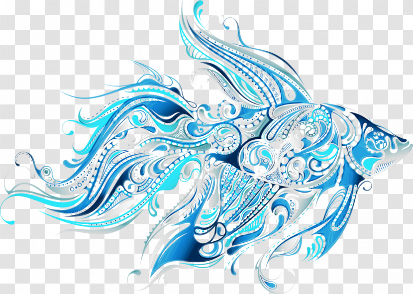 Aqua Water Drawing Sketch Transparent PNG