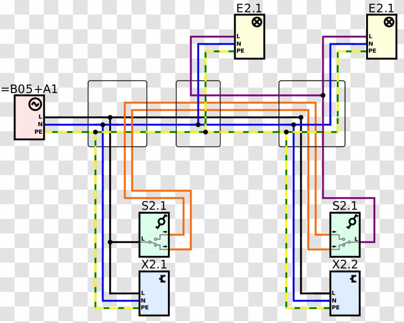 Electrical Network Wiring Diagram Wires & Cable Circuit - Plan - Wall Creative Transparent PNG
