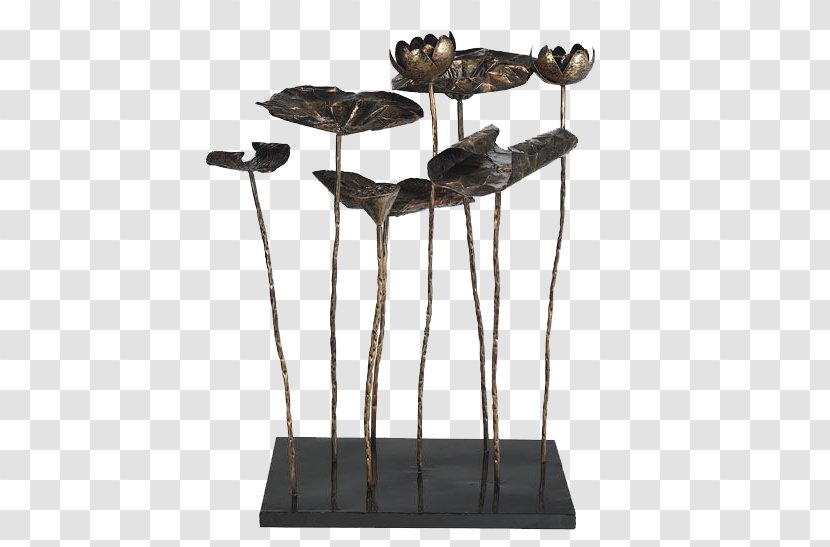 Metal Sculpture Iron - Black Lotus Transparent PNG