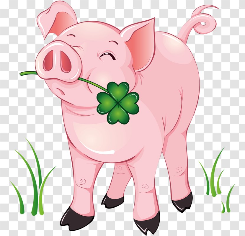 Domestic Pig Piglet Clip Art - Silhouette Transparent PNG