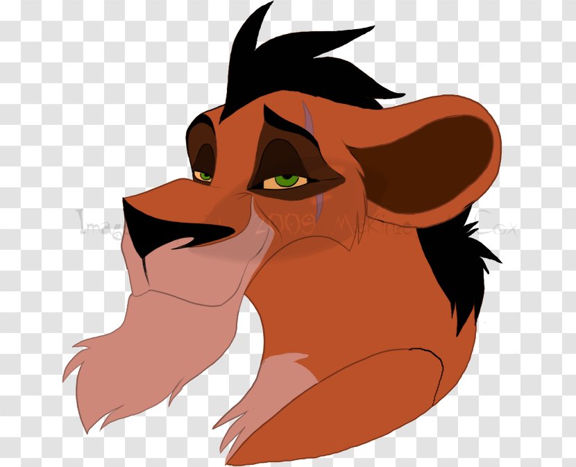 Scar Cat Lion Mufasa Art - Ear Transparent PNG