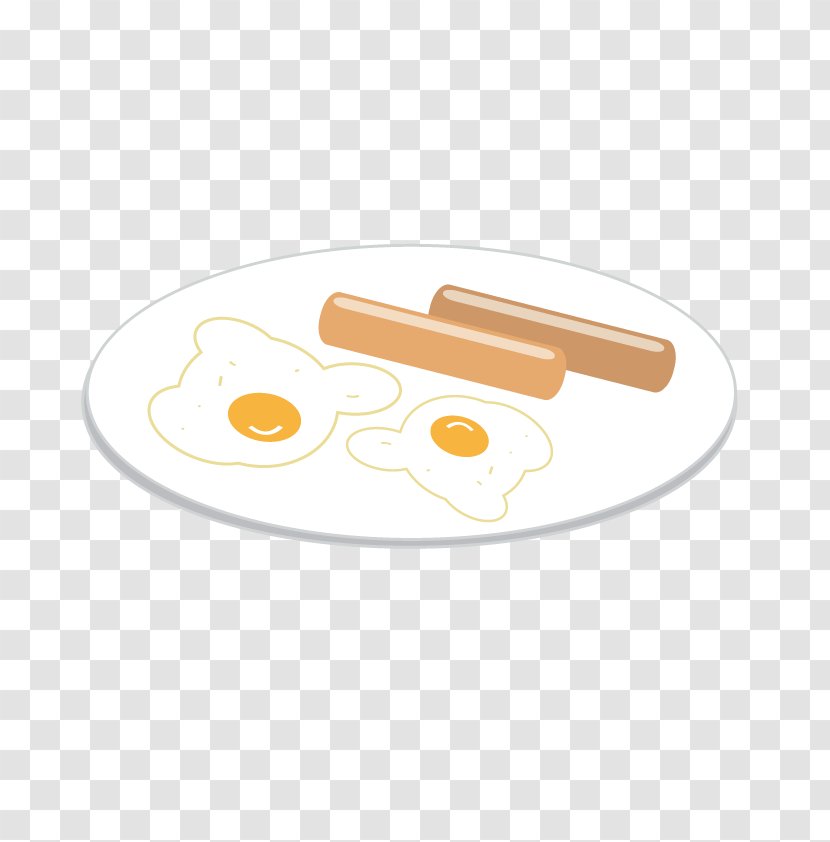 Cartoon Food Catering - Vector Sausage Egg Transparent PNG