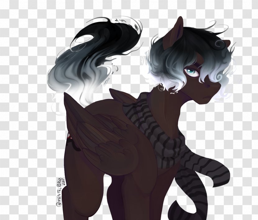 Human Horse Legendary Creature Black Hair Illustration - Cartoon Transparent PNG