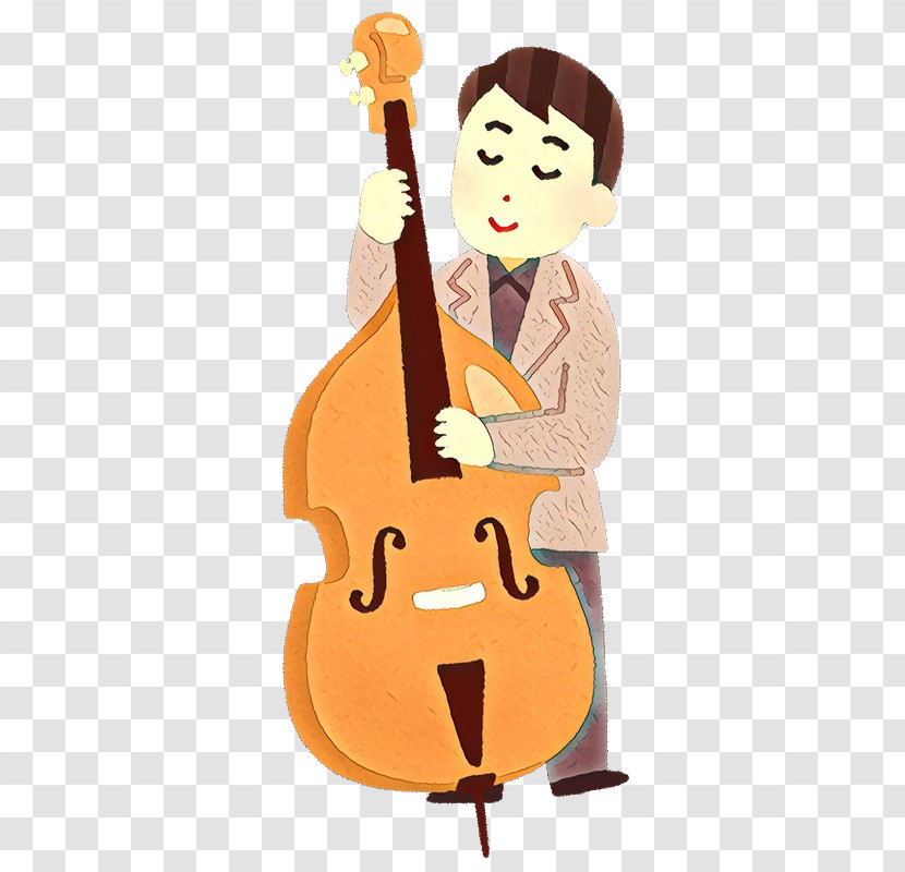 String Instrument String Instrument Cartoon Musical Instrument Double Bass Transparent PNG