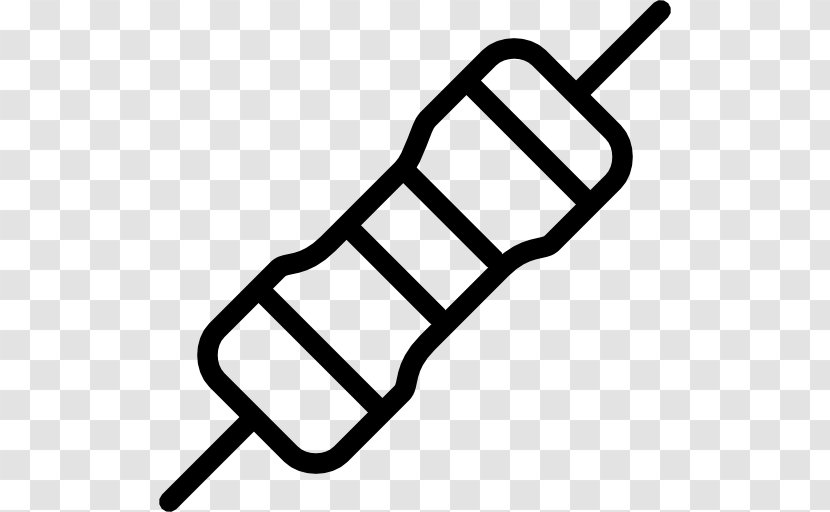 Resistor - Black And White - Symbol Transparent PNG